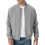 Rdruko Bomberjacke Herren Blousonjacke Übergangsjacke Leichte Fliegerjacke Freizeit Outdoor Jacken Hellgrau