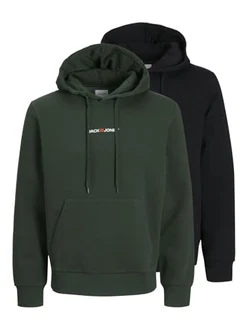 Jack & Jones Sweatshirt JJECORP Old Logo Sweat Hood Doppelpack 2PK