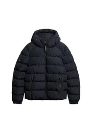 Herren Sports Steppjacke mit Kapuze Finster Marineblau XXL