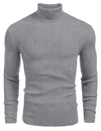 Pullover für Herren Rollkragenpullover Winter Warm Slim fit Longsleeve Freizeit Rollkragen Männer Pullover