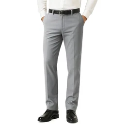 Herren Anzughose Slim fit Stretch Trousers for Men Casual Chino Hose für Männer Grau 32