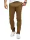 Rock Creek Herren Hose Stretch Chino Basic Sommer Hose Regular Fit Lange Hose Stoff Hose Sommerhose Männerhose H-379 Braun W32 L32