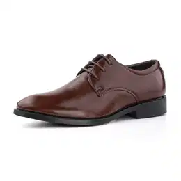 Anzugschuhe Herren Lederschuhe Schnürhalbschuhe Hochzeitsschuhe Business Oxford Derby Schuhe Brogues Klassischer Schnürschuh Braun 40 EU