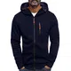 Generisch Hoodie Sweatjacke Herren Zip Up Langarm Kapuzenjacke mit Kapuze Reißverschluss Kapuzenpullover Casual Sport Sweatshirt Winter Kapuzenpulli Pullover Sportjacke Jacke