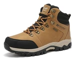 ARRIGO BELLO Winterschuhe Herren Schneestiefel Winterstiefel Warm Gefütterte Stiefelette Arbeitsschuhe Arbeitsstiefel Wandern Arbeiten kamel