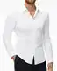 DEMEANOR Stretch Hemd Herren Langarm Hemden Herren Slim fit Businesshemd Bügelfrei Freizeithemd