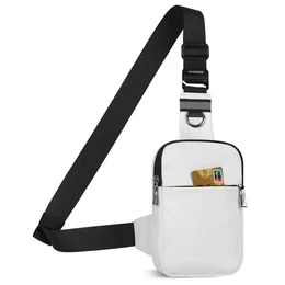 Sling Chest Crossbody Bag, Wasserdicht Umhängetasche Brusttasche Schultertasche Herren Damen - Handytasche mit RFID-blockierende Reißverschlusstasche Geeignet für Outdoor-Sport und Wandern