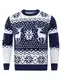 Demigimi Weihnachtspullover Herren Strickpullover Christmas Sweater Weihnachtspulli Weihnachten Pullover Hoodie Sweatshirt