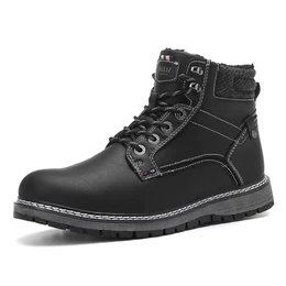 Herren Winterschuhe Warm Winterstiefel Draussen Winterboots Gefüttert Schneestiefel Rutschfest Wanderstiefel 41-46 EU