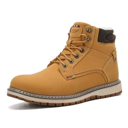Herren Winterschuhe Warm Winterstiefel Draussen Winterboots Gefüttert Schneestiefel Rutschfest Wanderstiefel 41-46 EU