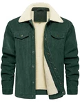 Svanco Cordjacke Herren Dunkelgrün