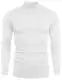 Babioboa Herren Strick Pullover mit Rundhals Feinstrick Langarmshirt Halb Rollkragen Pulli Sweater Einfarbig Thermo Basic Oberteile Freizeit Slim fit(Weiß,M)