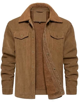 Svanco Cordjacke Herren Braun/Khaki