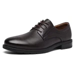 SHULOOK Anzugschuhe Oxford Classic Business Derby Schnürhalbschuhe Braun