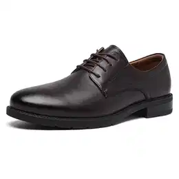 Anzugschuhe Oxford Schuhe Herren Classic Business Derby Schuhe Herren Comfort Schnürhalbschuhe (Braun EU 41)