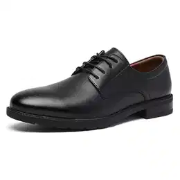 Anzugschuhe Oxford Schuhe Herren Classic Business Derby Schuhe Herren Comfort Schnürhalbschuhe (Schwarz EU 41)