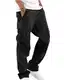 Cargohose Herren Schwarze Cargohose Herren Cargo Hosen Männer Baggy Cargohose Herren Arbeitshosen Männer Schwarz M