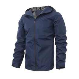 Regenjacken Für Herren, mit Kapuze Wasserdicht Winddichter Trenchcoat Regenjacke Atmungsaktiv Sommer Leichte Übergangsjacke Raincoat Wandern Dünne Regenmantel Regenparka Regatta Windbreaker