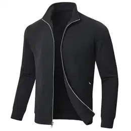 Jacke Herren übergangsjacke Winter Karierten Jacquard Alltag Freizeit Leicht Jacken mit Reißverschlusstasche Schwarz M