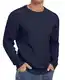 Sailwind Herren Rundrals Pullover Einfarbig Strickpullover Slim Fit Pullis Warm Sweater Langarmshirt (Marineblau, M)