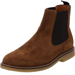 Chelsea Boots Herren Dorrel - aus hochwertigem Rindsleder - nicht gefüttert - robuste TPR-Sohle - gefertigt in Portugal - perfekt für Herbst und Frühjahr Braun UK8 - EU41