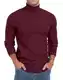Sailwind Pullover Für Herren Rollkragen Pullover Strickpullover Freizeit Slim Fit Winterpullover Langarmshirt Feinstrick Sweater (Weinrot, M)