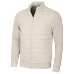 Calvin Klein Herren Hybrid Gesteppte Fleece Jacke Trichterhals Pergament