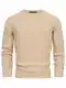 Indicode Herren INPetri Strickpullover aus Baumwollmischung   Feinstrick-Pullover für Männer Irish Cream M