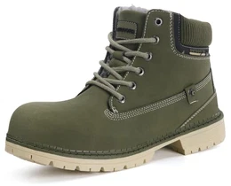 Winterstiefel Herren Winterschuhe Warm Gefütterte Stiefeletten Wasserdicht Boots,Türkis D,EU43