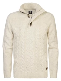 - Pullover mit Zopfmuster Diomede Braun XL