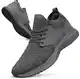 Giniros Sneaker Herren Schuhe Sportschuhe Turnschuhe Herren Laufschuhe Freizeit Walkingschuhe Straßenlaufschuhe Tennis Fitness Jogging Leichtgewichts Atmungsaktiv Casual Schuhe Schlüpfen Grau 41EU