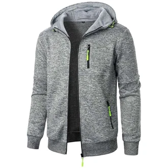 Aoouekul Herren Hoodie Sweatjacke Langarm Pullover Zip Kapuzenpullover Sweatshirts Mode Kapuzenjacke mit Reißverschluss Sport Style Casual