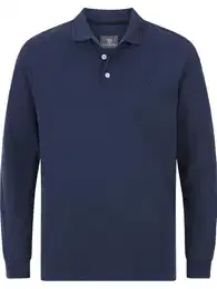 Herren Langarm-Poloshirt Ellis Royalblau 7XL (XXXXXXXL) - 80/82