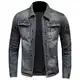 Udbeksid Jeansjacke Herren mit Reißverschluss Denim Bomberjacke Stehkragen Baumwolle Slim Fit Jeansmantel Biker Style Jeans Jacket Klassisch Cowboy Motorradjacke Trucker-Jacke Vintage-Stil