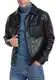 Sailwind Herren Leather Jacket Reverskragen Motorradjacke Druckknopf Kunstlederjacke Bomberjacken Mantel (Schwarz, M)