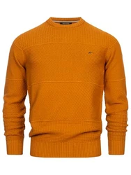Indicode Herren Injustice Pullover mit Rundhals-Ausschnitt Caramel