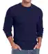 Sailwind Waffel Strickpullover Herren Pullover Lässig Rundhalsausschnitt Winterpullover Oberteile Komfortabel Langärmelig Herren Herbst Sweatshirt (Marineblau, M)