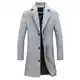 UHouse Herren Mantel Wolle Lang Herbst Wollmantel Slim Fit Wintermantel Blitzangebote Business Trenchcoat Freizeit Herren-Mäntel Stehkragen Übergangsmantel Große Größen Blitzangebote Des Tages Grau M