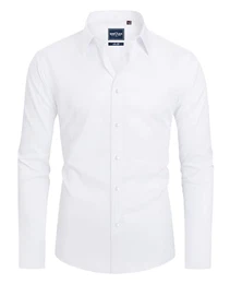 Hemd Herren Langarm Businesshemden für Herren Slim Fit Hemden Herren Bügelfrei Hemden Freizeithemd Herren
