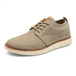 Herren Sneaker Mesh Sneakers Oxfords Leichte Schuhe Atmungsaktives Obermaterial Memory Foam Insole Leichte Außensohle,Size 41,Khaki,GRAND-01