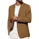 PJ PAUL JONES Herren Freizeit Blazer Sakko Sportlich Regular Fit Business Anzugjacke mit 2 Knöpfe (M, Kaffee)