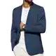 PJ PAUL JONES Herren Sakko Sportlich Freizeit Blazer Business Elegante Anzugjacke mit 2 Knöpfe (M, Navy Blau)