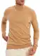 Leif Nelson Herren Feinstrick Rollkragenpullover – Leichter Strickpullover mit Rollkragen – Eleganter Pullover für Herbst und Winter – Männer Sweater für Freizeit und Business Braun Medium