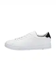 Herren Halbschuhe Enrico, Männer Low-Top Sneaker, lose Einlage,Laufschuhe,schnürschuhe,schnürer,Business,Freizeit, White/Navy, 41 EU / 7.5 UK