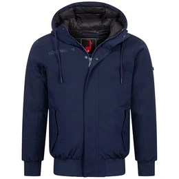 Alpwall Herren Winter Jacke Gefüttert Dunkelblau Gr. M