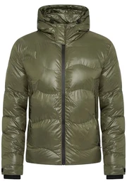 Herren warme Winterjacke mit Kapuze kurze Steppjacke Outdoorjacke Pufferjacke Übergangsjacke Mens Jacket S2_MJ-ISAIAH-Olive-M
