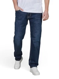 Jeans Herren Stretch lang Straight Fit JJICLARK Jeanshose Hose Denim, Länge:32L, Farbe:Blue Denim (CB 142), Weite:32W
