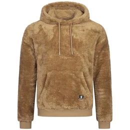 Bärg Hoodie Teddyfleece Herren Kapuzen Beige Gr. M