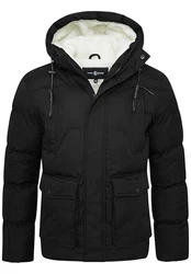 Soulstar Herren Winterjacke S2_MOORLAND-J25 Schwarz (S2_MOORLAND-J25-Black-M)
