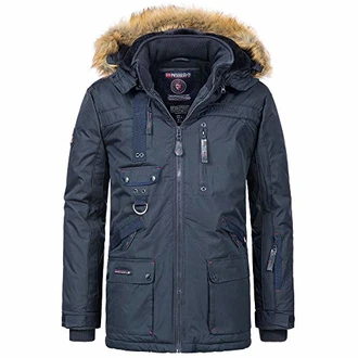 Geographical Norway Herren Winter Parka Dunkelblau